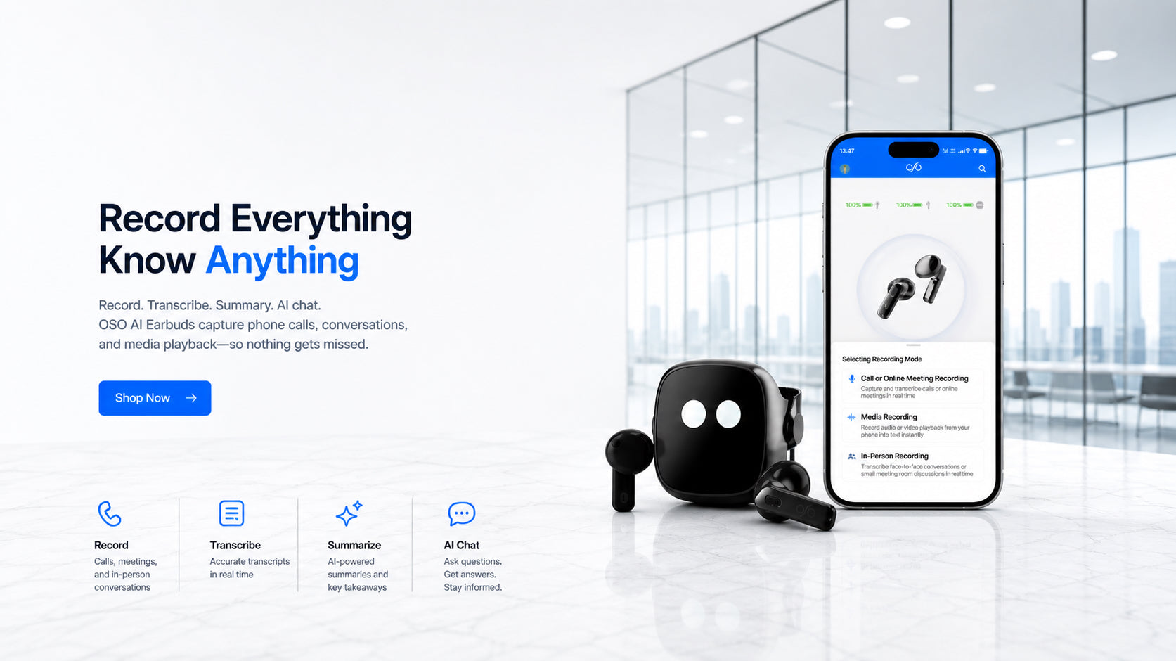 OSO AI Earbuds | Perfect Audio x Powerful AI Productivity
